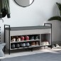 vidaXL Banco zapatero madera de ingeniería gris Sonoma 105,5x32x57,5cm vidaXL Banco zapatero madera de ingeniería gris Sonoma 105,5x32x57,5cm