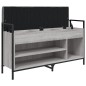 vidaXL Banco zapatero madera de ingeniería gris Sonoma 105,5x32x57,5cm vidaXL Banco zapatero madera de ingeniería gris Sonoma 105,5x32x57,5cm