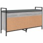 vidaXL Banco zapatero madera de ingeniería gris Sonoma 105,5x32x57,5cm vidaXL Banco zapatero madera de ingeniería gris Sonoma 105,5x32x57,5cm