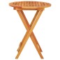 vidaXL Mesa jardín plegable madera maciza de eucalipto Ø60x75 cm vidaXL Mesa jardín plegable madera maciza de eucalipto Ø60x75 cm