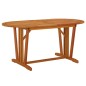 vidaXL Mesa de jardín madera maciza de eucalipto 160x85x75 cm
