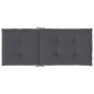 vidaXL Cojín silla de jardín respaldo alto 4 uds tela gris 120x50x3 cm vidaXL Cojín silla de jardín respaldo alto 4 uds tela gris 120x50x3 cm