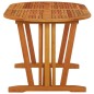 vidaXL Mesa de jardín madera maciza de eucalipto 160x85x75 cm
