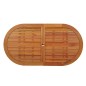 vidaXL Mesa de jardín madera maciza de eucalipto 160x85x75 cm