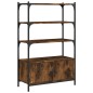 vidaXL Librería 3 estantes madera ingeniería roble humo 70x30x109,5 cm vidaXL Librería 3 estantes madera ingeniería roble humo 70x30x109,5 cm