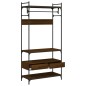vidaXL Armario cajones madera ingeniería marrón roble 89x39x184,5 cm vidaXL Armario cajones madera ingeniería marrón roble 89x39x184,5 cm