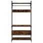 vidaXL Armario cajones madera ingeniería roble ahumado 89x39x184,5 cm vidaXL Armario cajones madera ingeniería roble ahumado 89x39x184,5 cm