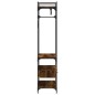 vidaXL Armario cajones madera ingeniería roble ahumado 89x39x184,5 cm vidaXL Armario cajones madera ingeniería roble ahumado 89x39x184,5 cm