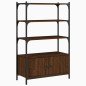 vidaXL Librería 3 estantes madera ingeniería marrón 70x30x109,5 cm vidaXL Librería 3 estantes madera ingeniería marrón 70x30x109,5 cm