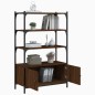 vidaXL Librería 3 estantes madera ingeniería marrón 70x30x109,5 cm vidaXL Librería 3 estantes madera ingeniería marrón 70x30x109,5 cm