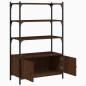 vidaXL Librería 3 estantes madera ingeniería marrón 70x30x109,5 cm vidaXL Librería 3 estantes madera ingeniería marrón 70x30x109,5 cm