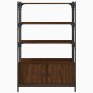 vidaXL Librería 3 estantes madera ingeniería marrón 70x30x109,5 cm vidaXL Librería 3 estantes madera ingeniería marrón 70x30x109,5 cm