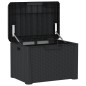 vidaXL Caja de almacenaje para jardín PP gris antracita 125 L vidaXL Caja de almacenaje para jardín PP gris antracita 125 L