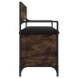 vidaXL Banco almacenaje madera ingeniería roble ahumado 85,5x42x73,5cm vidaXL Banco almacenaje madera ingeniería roble ahumado 85,5x42x73,5cm