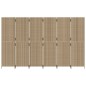 vidaXL Biombo de 6 paneles ratán sintético beige vidaXL Biombo de 6 paneles ratán sintético beige