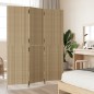 vidaXL Biombo de 3 paneles ratán sintético beige vidaXL Biombo de 3 paneles ratán sintético beige