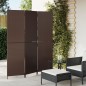 vidaXL Biombo de 3 paneles ratán sintético marrón vidaXL Biombo de 3 paneles ratán sintético marrón