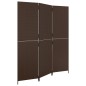 vidaXL Biombo de 3 paneles ratán sintético marrón vidaXL Biombo de 3 paneles ratán sintético marrón