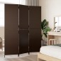 vidaXL Biombo de 3 paneles ratán sintético marrón vidaXL Biombo de 3 paneles ratán sintético marrón