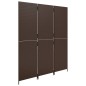 vidaXL Biombo de 3 paneles ratán sintético marrón vidaXL Biombo de 3 paneles ratán sintético marrón