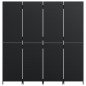 vidaXL Biombo de 4 paneles ratán sintético negro vidaXL Biombo de 4 paneles ratán sintético negro