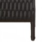 vidaXL Biombo de 4 paneles ratán sintético negro vidaXL Biombo de 4 paneles ratán sintético negro