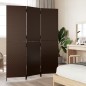 vidaXL Biombo de 3 paneles ratán sintético marrón vidaXL Biombo de 3 paneles ratán sintético marrón