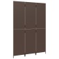 vidaXL Biombo de 3 paneles ratán sintético marrón vidaXL Biombo de 3 paneles ratán sintético marrón