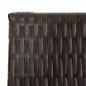 vidaXL Biombo de 3 paneles ratán sintético marrón vidaXL Biombo de 3 paneles ratán sintético marrón