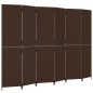 vidaXL Biombo de 6 paneles ratán sintético marrón vidaXL Biombo de 6 paneles ratán sintético marrón