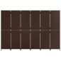 vidaXL Biombo de 6 paneles ratán sintético marrón vidaXL Biombo de 6 paneles ratán sintético marrón