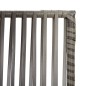 vidaXL Biombo de 3 paneles ratán sintético gris vidaXL Biombo de 3 paneles ratán sintético gris