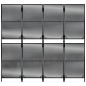 vidaXL Biombo de 4 paneles ratán sintético negro vidaXL Biombo de 4 paneles ratán sintético negro