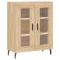 vidaXL Aparador alto madera contrachapada color roble 69,5x34x180 cm vidaXL Aparador alto madera contrachapada color roble 69,5x34x180 cm