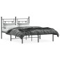 vidaXL Estructura de cama con cabecero metal negro 140x190 cm vidaXL Estructura de cama con cabecero metal negro 140x190 cm