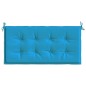 vidaXL Cojín de banco de jardín tela Oxford azul 120x50x3 cm