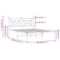vidaXL Estructura de cama con cabecero metal negro 140x190 cm vidaXL Estructura de cama con cabecero metal negro 140x190 cm