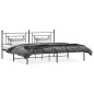vidaXL Estructura de cama con cabecero metal negro 193x203 cm vidaXL Estructura de cama con cabecero metal negro 193x203 cm
