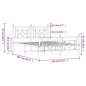 vidaXL Estructura de cama cabecero y pie de cama metal negro 140x200cm vidaXL Estructura de cama cabecero y pie de cama metal negro 140x200cm
