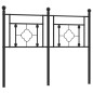 vidaXL Cabecero de metal negro 120 cm vidaXL Cabecero de metal negro 120 cm