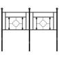 vidaXL Cabecero de metal negro 120 cm vidaXL Cabecero de metal negro 120 cm