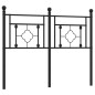 vidaXL Cabecero de metal negro 120 cm vidaXL Cabecero de metal negro 120 cm
