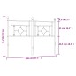 vidaXL Cabecero de metal negro 140 cm vidaXL Cabecero de metal negro 140 cm