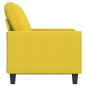 vidaXL Sofá de 2 plazas de tela amarillo claro 120 cm vidaXL Sofá de 2 plazas de tela amarillo claro 120 cm