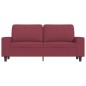 vidaXL Sofá de 2 plazas de tela rojo tinto 140 cm vidaXL Sofá de 2 plazas de tela rojo tinto 140 cm