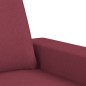 vidaXL Sofá de 2 plazas de tela rojo tinto 140 cm vidaXL Sofá de 2 plazas de tela rojo tinto 140 cm
