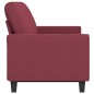 vidaXL Sofá de 3 plazas de tela rojo tinto 180 cm vidaXL Sofá de 3 plazas de tela rojo tinto 180 cm
