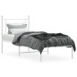 vidaXL Estructura de cama de metal con cabecero blanco 80x200 cm vidaXL Estructura de cama de metal con cabecero blanco 80x200 cm