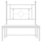 vidaXL Estructura de cama de metal con cabecero blanco 80x200 cm vidaXL Estructura de cama de metal con cabecero blanco 80x200 cm