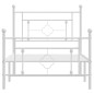 vidaXL Estructura cama metal con cabecero y pie cama blanca 90x190 cm vidaXL Estructura cama metal con cabecero y pie cama blanca 90x190 cm
